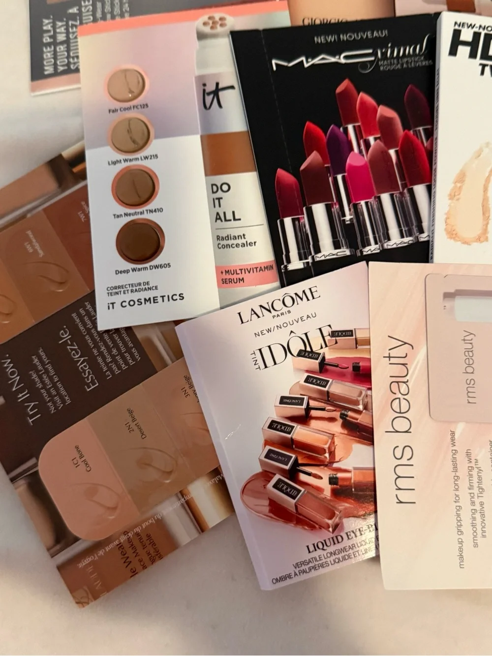 Lot of 19 Makeup Foundation Sample Size Anastasia Brow Gel x2 Sephora Fenty New